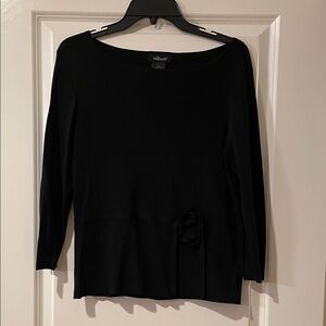 Willi Smith Black Knit Top